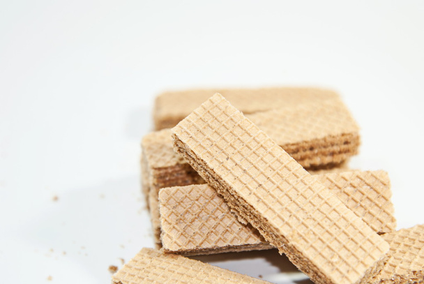 Wafer seems the general review on a white background. - Photo, Image