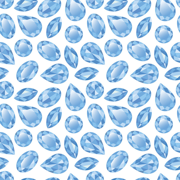 Blue topaz seamless texture vector - Vector, Image