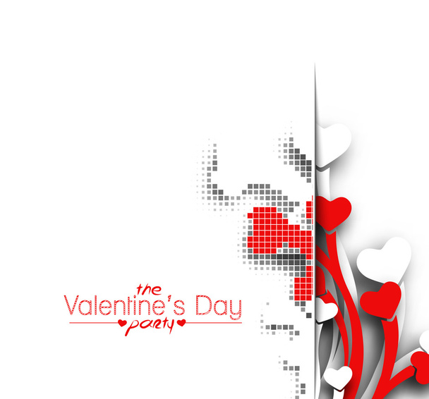Día de San Valentín diseño del corazón
 - Vector, imagen