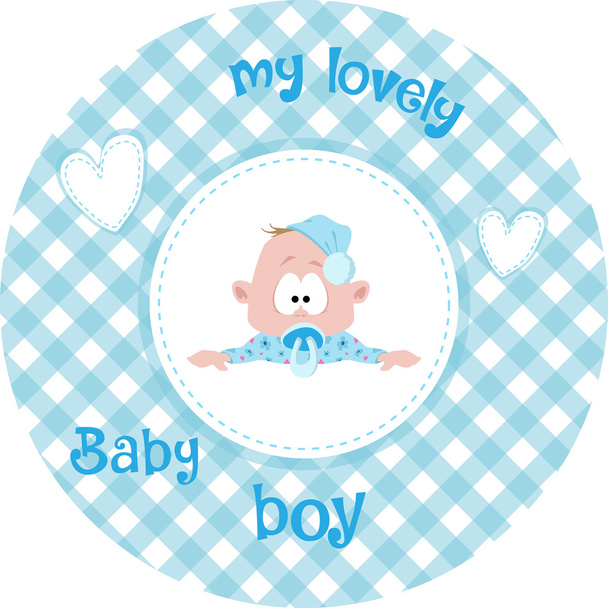 Cute little baby pattern - Vector, Image