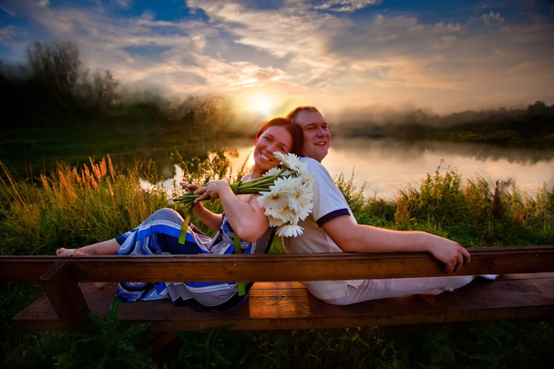Couple outdoor portrait - Foto, afbeelding