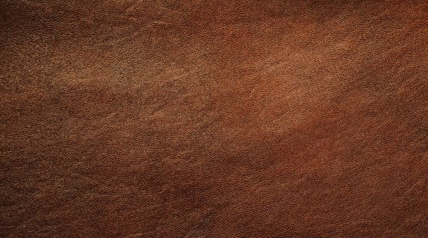 texture de cuir brut brun fond - Photo, image