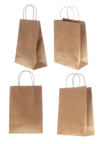 hnědé papírové tašky - Fotografie, Obrázek