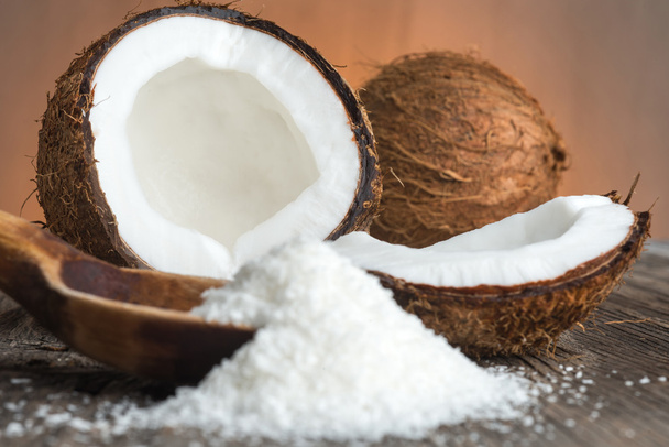 Grounded coconut flakes - Фото, зображення