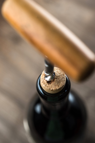 Opening bottle of wine - Фото, зображення