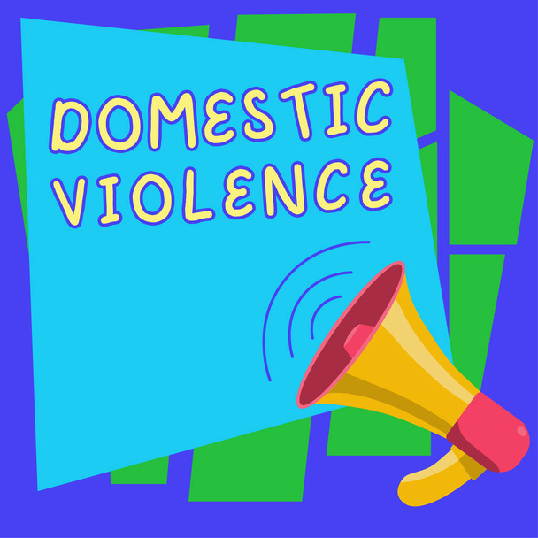 Inspiration showing sign Domestic Violence, Internet Concept violent or abusive behavior directed by one family or household member - Foto, imagen
