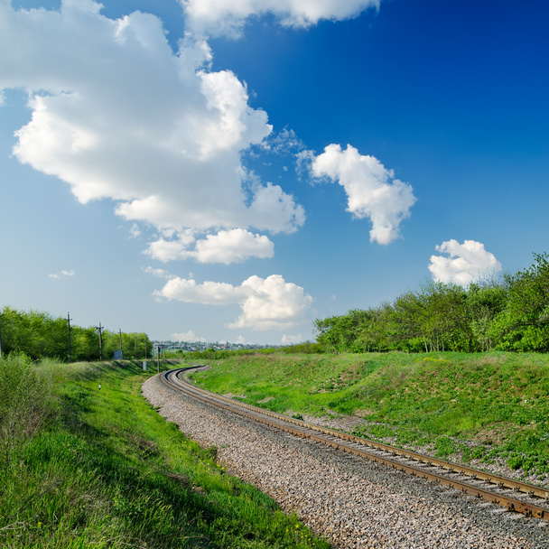 Railway goes to horizon - Photo, image