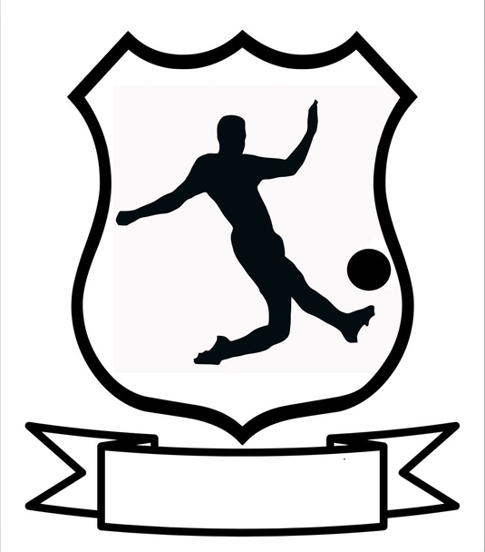Soccer Sport Shield - Vector, Image