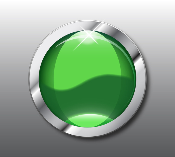 vector botão web verde
 - Vetor, Imagem