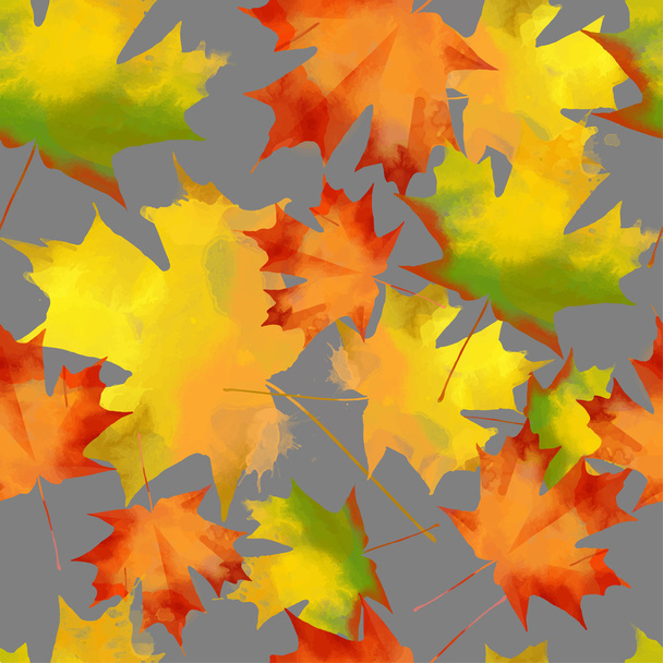 Autumn pattern of leaves - Vettoriali, immagini