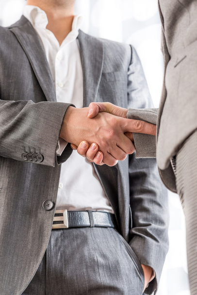zakenman schudden handen met een client - Foto, afbeelding