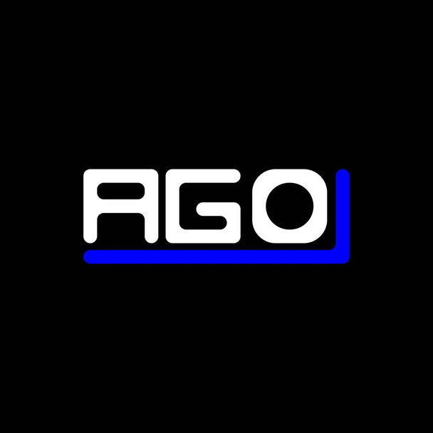 AGO letter logo creative design with vector graphic, AGO simple and modern logo. - Vetor, Imagem
