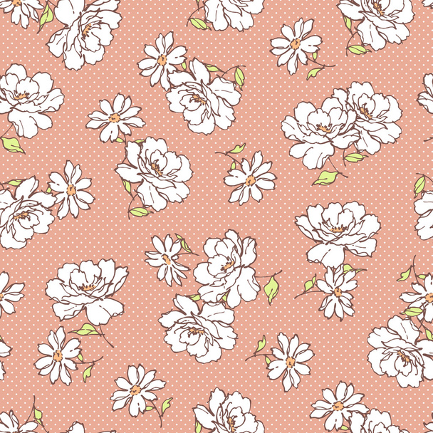 Flower pattern - Vector, imagen