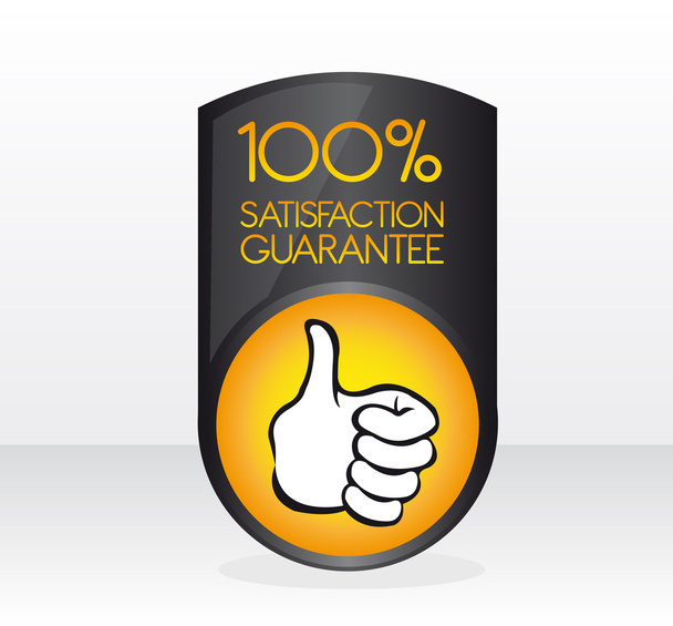 100 sinal de garantia de satisfação
 - Vetor, Imagem