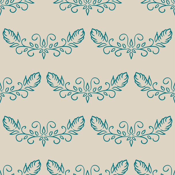 Vintage floral pattern. - Vector, afbeelding