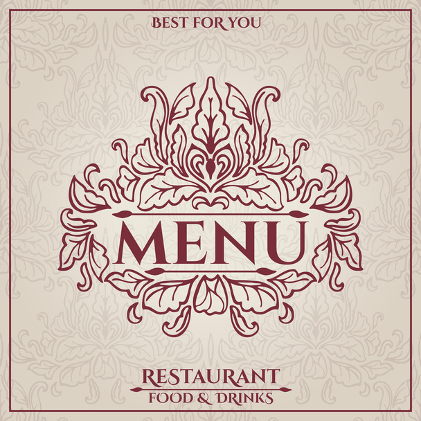 Restaurant Menu design - Vektor, kép