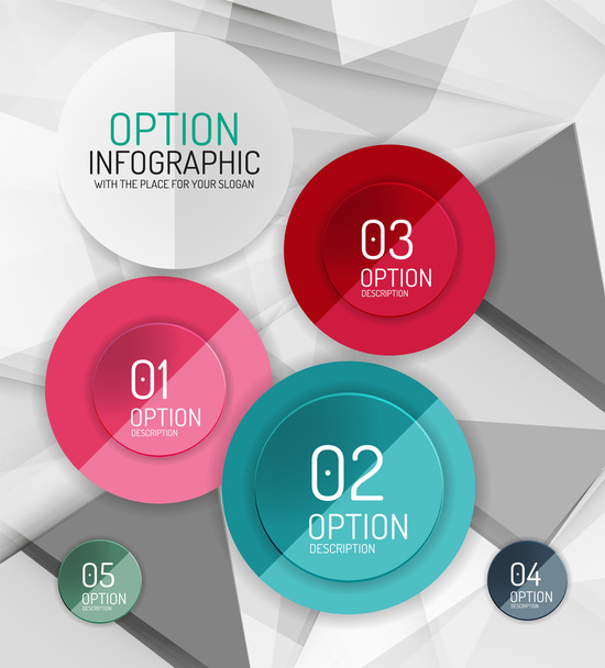 Vector fresh business abstract infographics template - Vektor, Bild