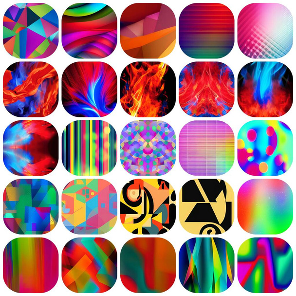 abstract background with colorful circles - Foto, imagen