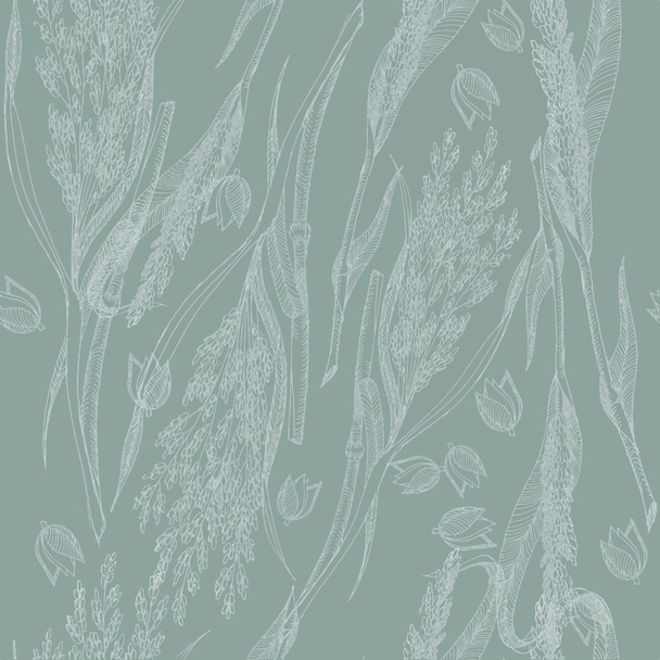 Drawing pattern of millet - Vektör, Görsel