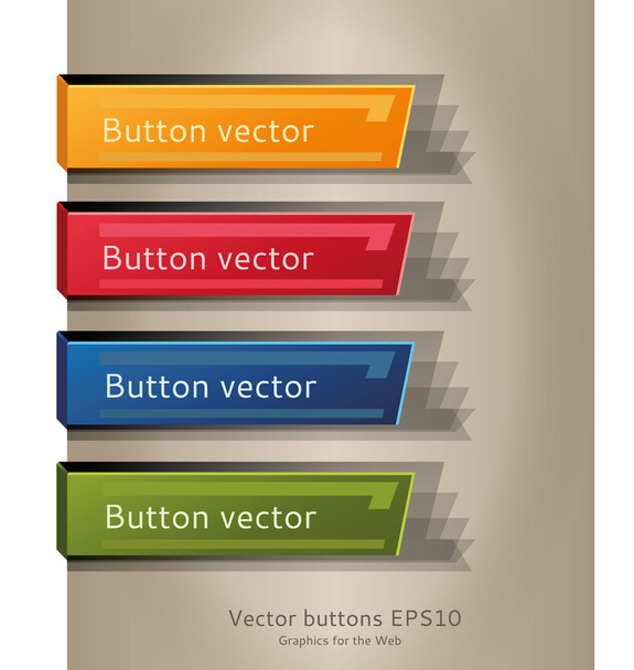 Vector button web color - Vector, Image