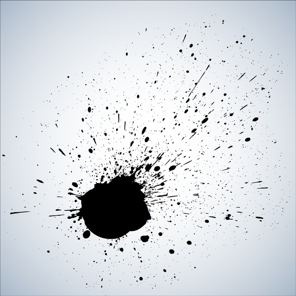 Splash μαύρο φόντο grunge - Διάνυσμα, εικόνα