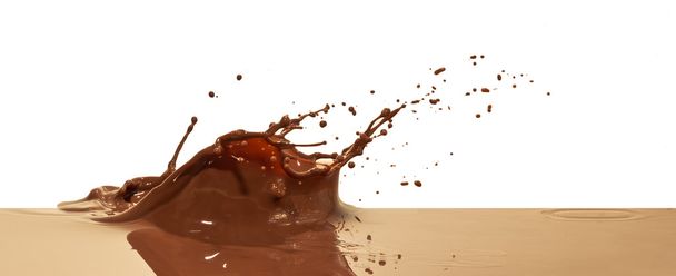Csokoládé fröccsenés - Fotó, kép