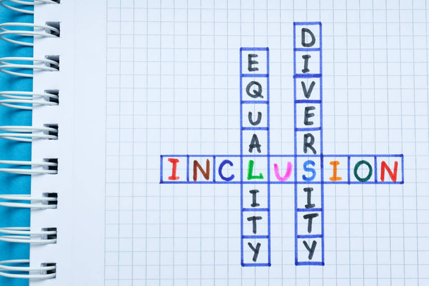 Concepto de Diversidad, Inclusión e Igualdad, fotos conceptuales - Foto, imagen