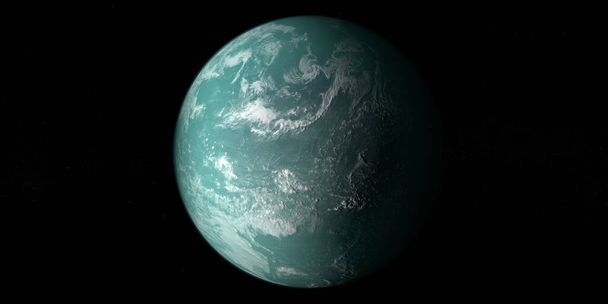 Full Surface of exoplanet Kepler 22b - Photo, Image