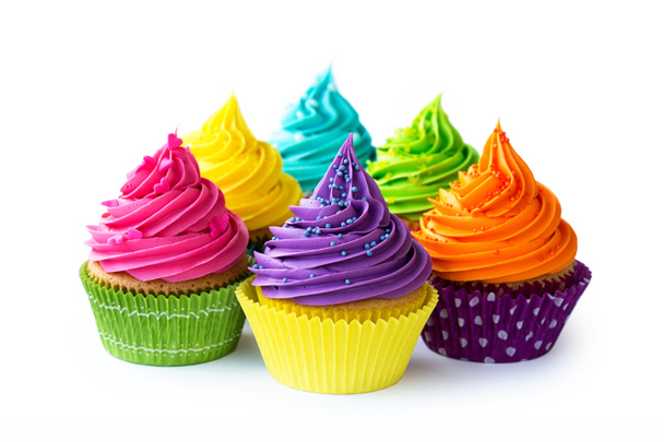 Coloridos cupcakes
 - Foto, Imagen