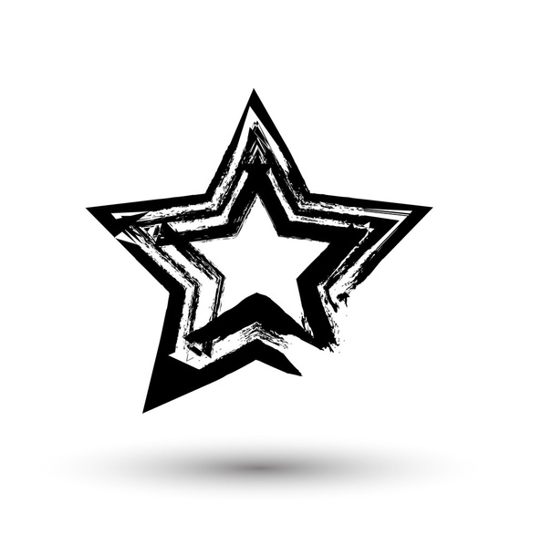 Ретро гранж зірка
 - Вектор, зображення