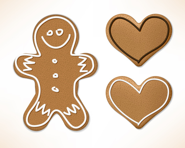 Christmas gingerbreads - Vektor, obrázek