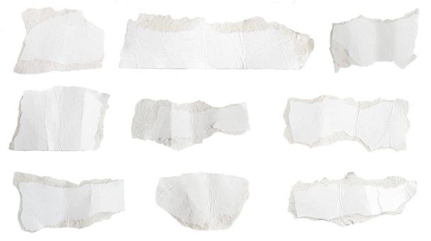 λευκό χαρτί σε απομονωμένο λευκό φόντο - Φωτογραφία, εικόνα