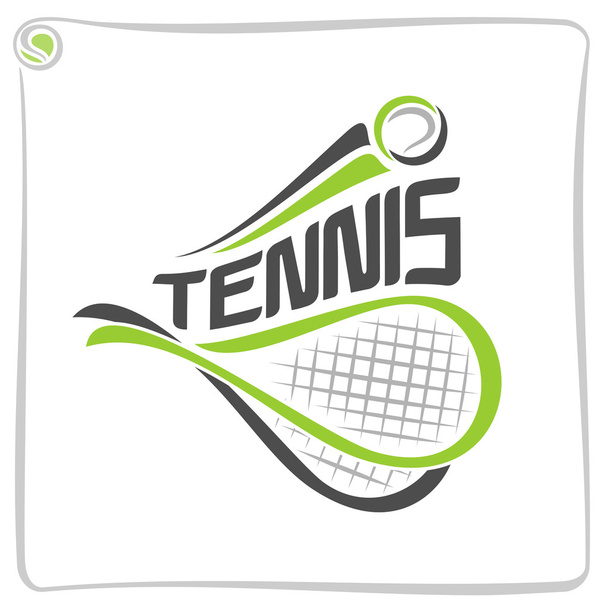 テニスコートの抽象的な背景 - ベクター画像