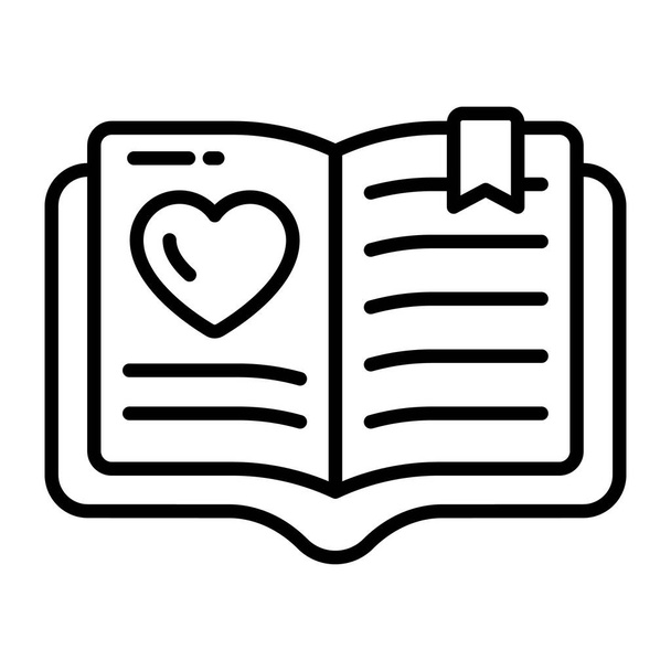 Premium vector design of romantic book, easy to edit - Vector, Image