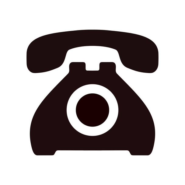 Icona del telefono su sfondo bianco
 - Vettoriali, immagini