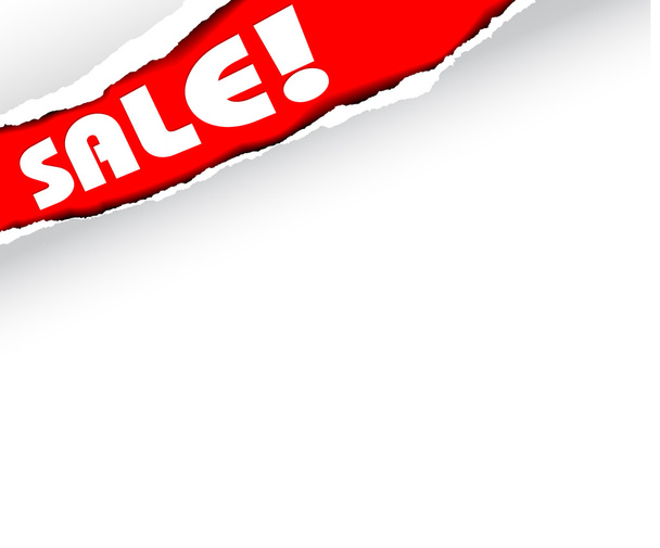 Anúncio de itens em venda (vermelho
) - Vetor, Imagem