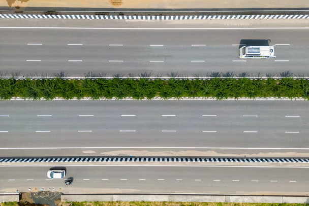Top down view of Bangalore to Mysore highway completed most of the portion in 2022 in India. - Φωτογραφία, εικόνα