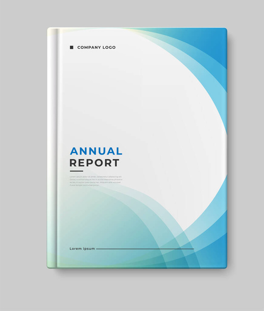 işletme yıllık rapor kapağı şablonu - Vektör, Görsel