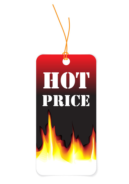 Paper tag for hot price - Vektor, kép