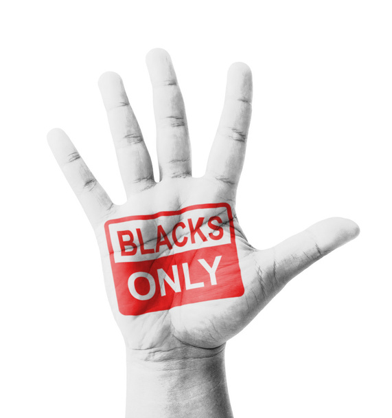 Открытая рука поднята, черные только знак окрашен, многоцелевой концепт
 - Фото, изображение