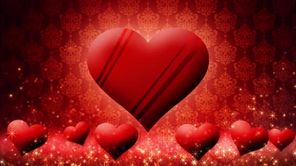 Video of floating chocolate hearts, Valentine's Day - Felvétel, videó