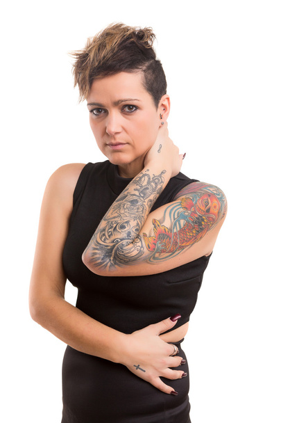 Hermosa mujer tatuada
 - Foto, Imagen