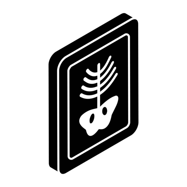 Icona di design unico della gabbia costole - Vettoriali, immagini