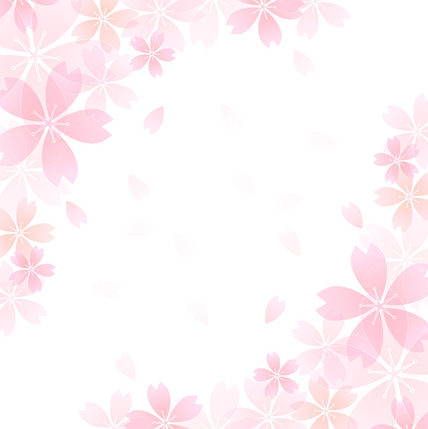Kiraz çiçeği arkaplanı - Vektör, Görsel