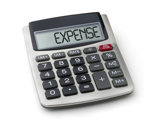 Калькулятор зі словом витрати на дисплей
 - Фото, зображення