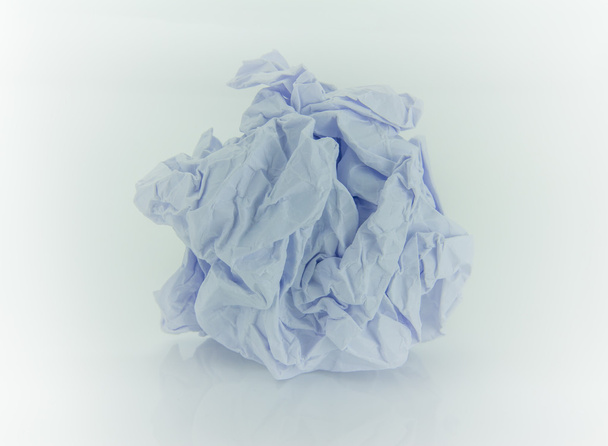 The Crumpled white paper ball  - Foto, afbeelding