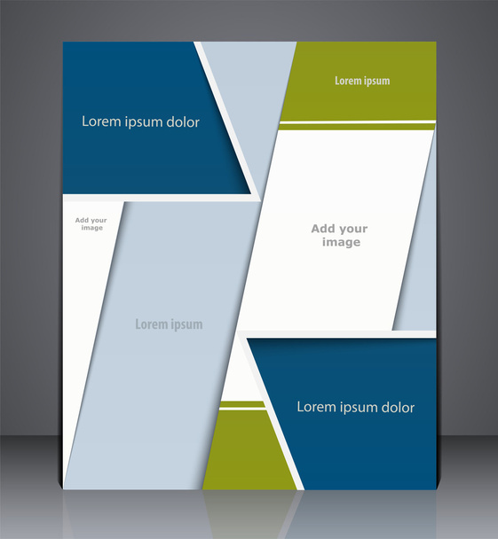 Vector layout business brochure, magazine cover, web, or corpora - Vetor, Imagem