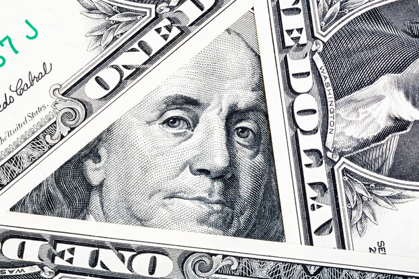 Benjamin Franklin na stu dolarowy banknot sformułowane przez inne - Zdjęcie, obraz