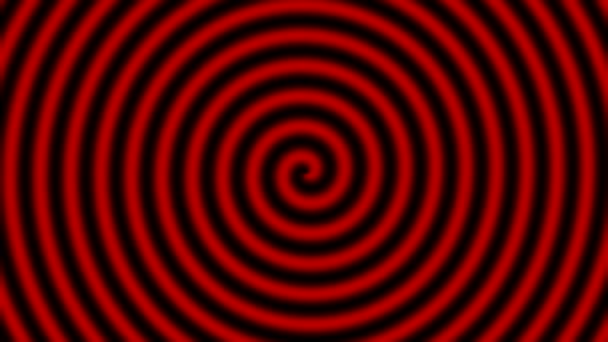 Set van drie hypnotische achtergrond: rood, blauw, groen. - Video
