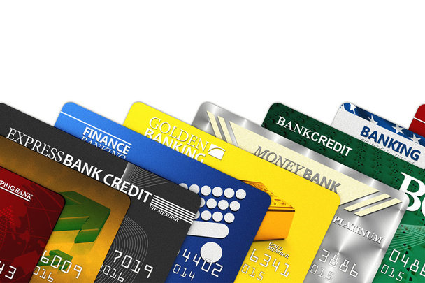 Gefälschte Kreditkarten - Foto, Bild